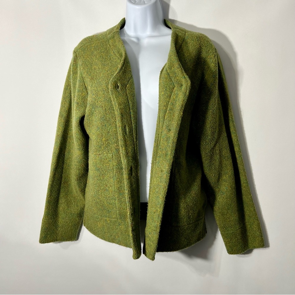 EUC! Vintage Jantzen Classics Women’s Green Cardigan Sweater Size Small Pockets!
